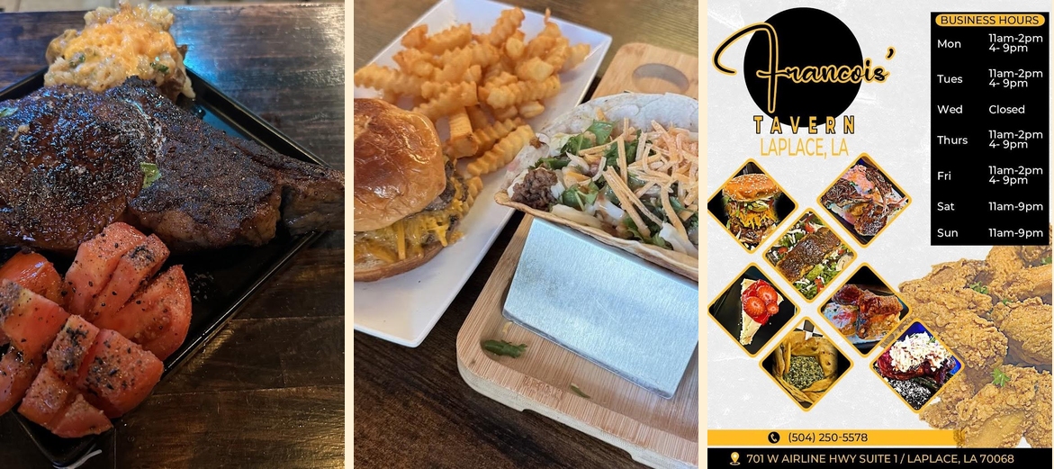 Francois' Tavern Menu